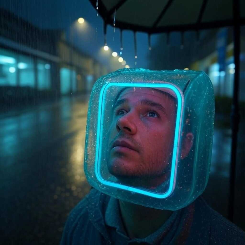 Rainy nights and AI sensors—city’s got a new vibe.