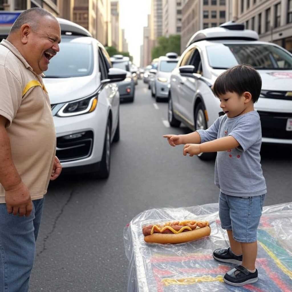 Self-driving cars are slick, but this kid’s magic’s got ‘em stumped.