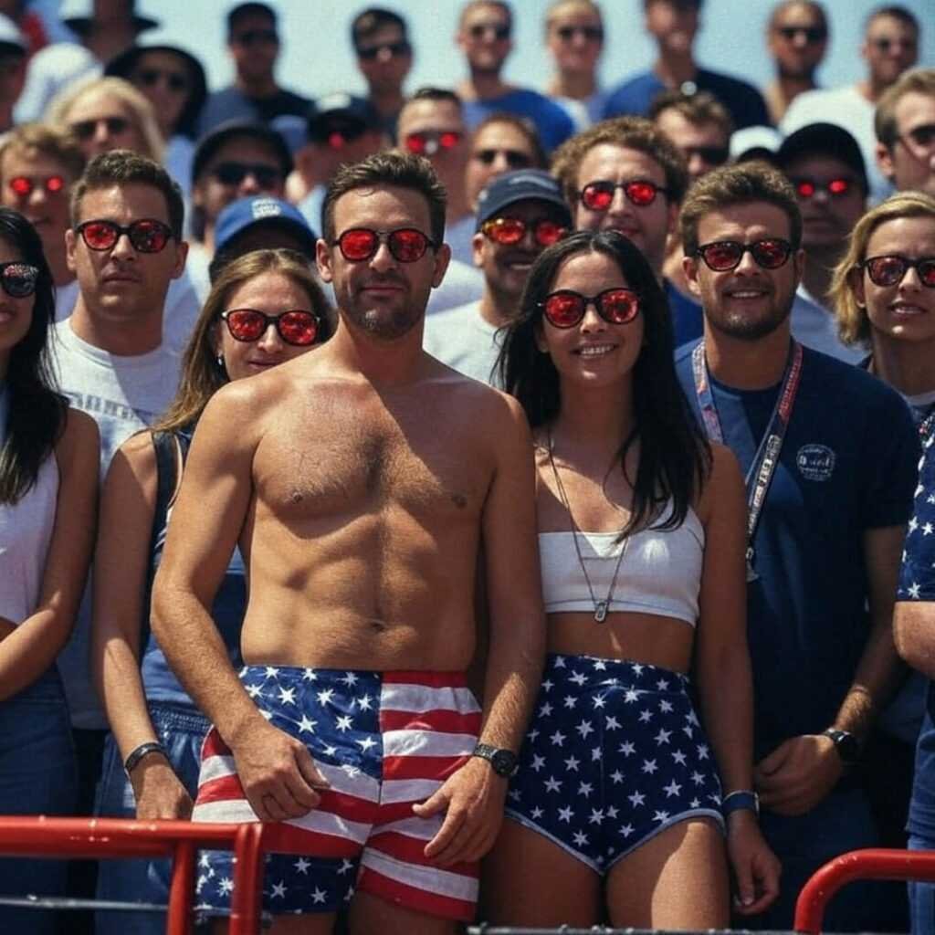 Wild podium at the 2025 Monaco Grand Prix, my sunburned chaos in the crowd.