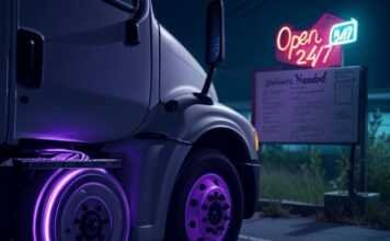 Autonomous Trucks: The Future of Freight Transportation and Its Impact on Jobs Snapped this at a creepy rest stop—future’s cool but kinda sad.