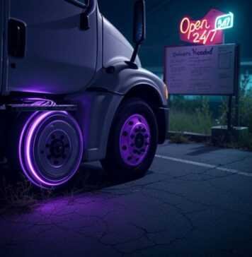 Autonomous Trucks: The Future of Freight Transportation and Its Impact on Jobs Snapped this at a creepy rest stop—future’s cool but kinda sad.