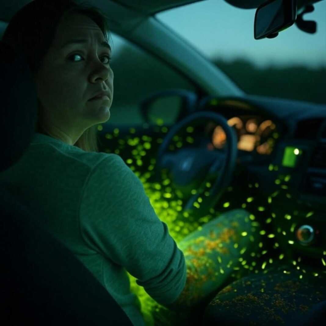 Blurry Civic, soda spill, new driver chaos. Blurry Civic, soda spill, new driver chaos.