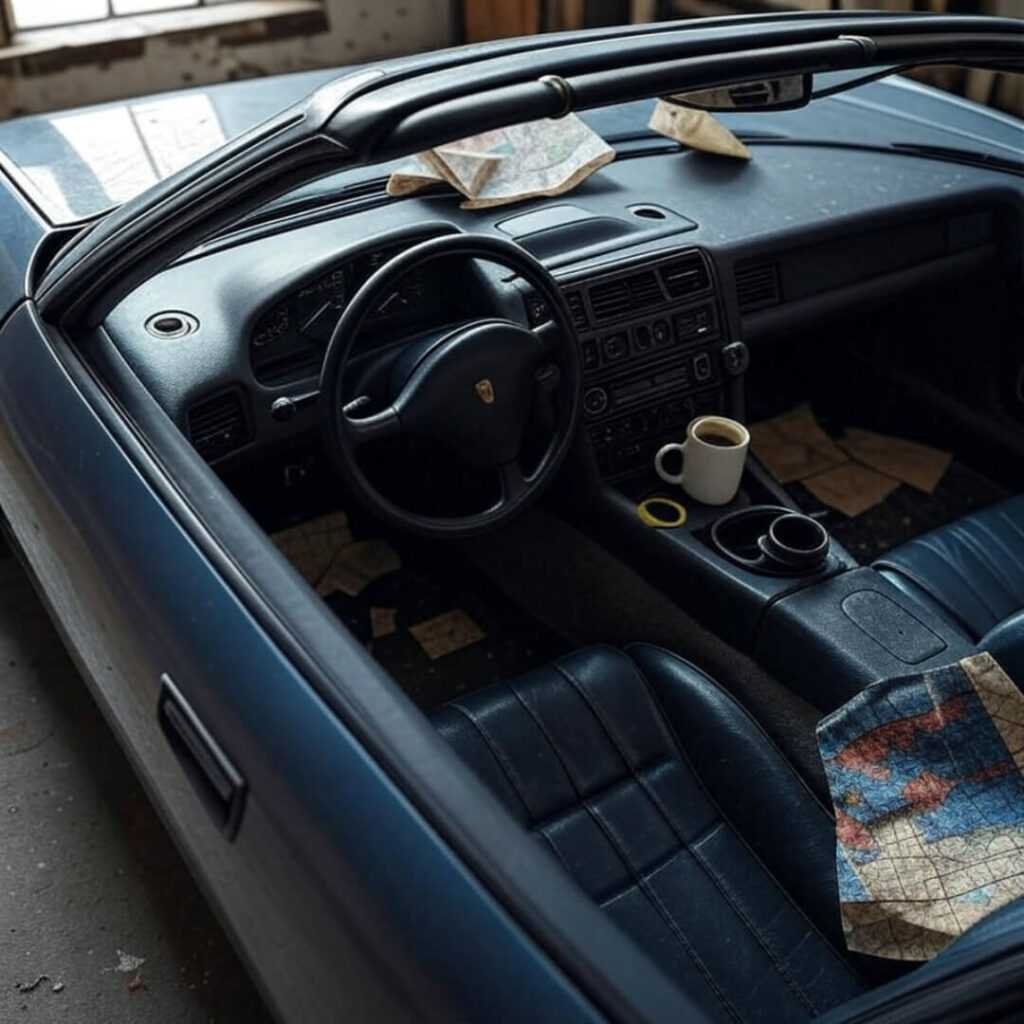 Porsche 928 interior highlighting underrated features in hidden gems of classic cars.