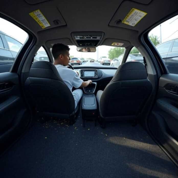 Sweaty-palmed joyride in first-car trends 2025 EV, taco crumbs and all.