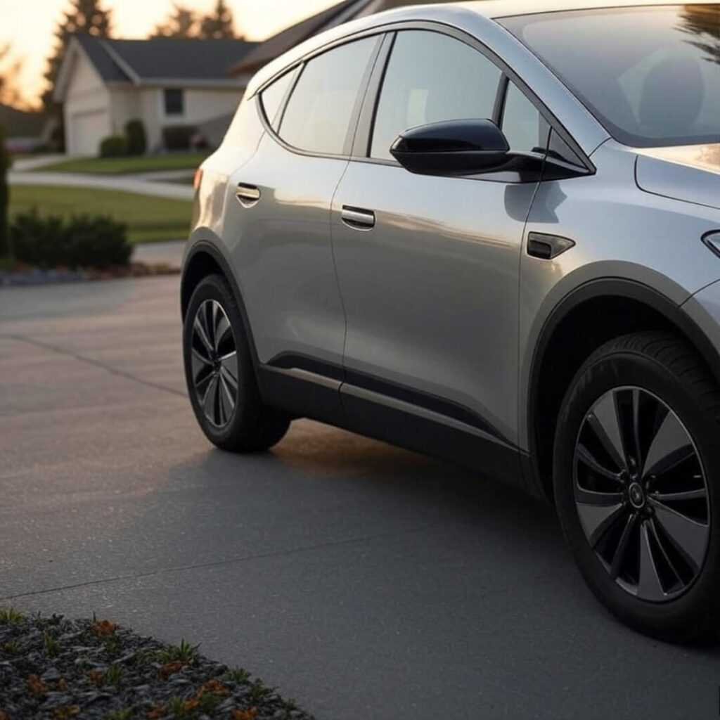 Dawn tilt of newbie’s affordable EV hatchback.