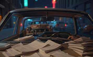 Exclusive: Upcoming First Cars That Will Redefine Entry-Level Driving Dreamy neon-lit upcoming first car teetering on driving mishaps, evoking hopeful starter vibes.