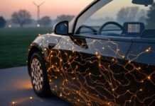 The Cars of Tomorrow: How AI and Sustainability Are Shaping Future Vehicles My dream ride, all AI'd up and green, parked in my messy driveway.