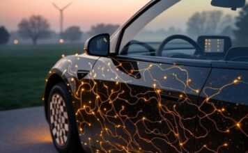 The Cars of Tomorrow: How AI and Sustainability Are Shaping Future Vehicles My dream ride, all AI'd up and green, parked in my messy driveway.